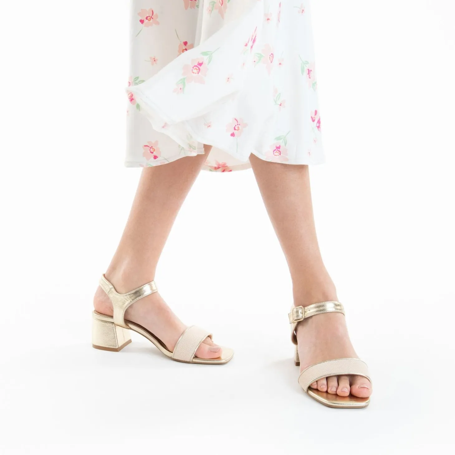 Sandales Veronica Or A Bride En Mesh Beige