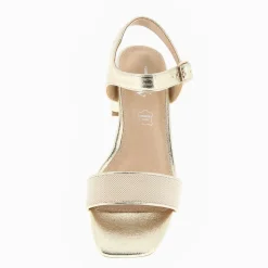 Sandales Veronica Or A Bride En Mesh Beige