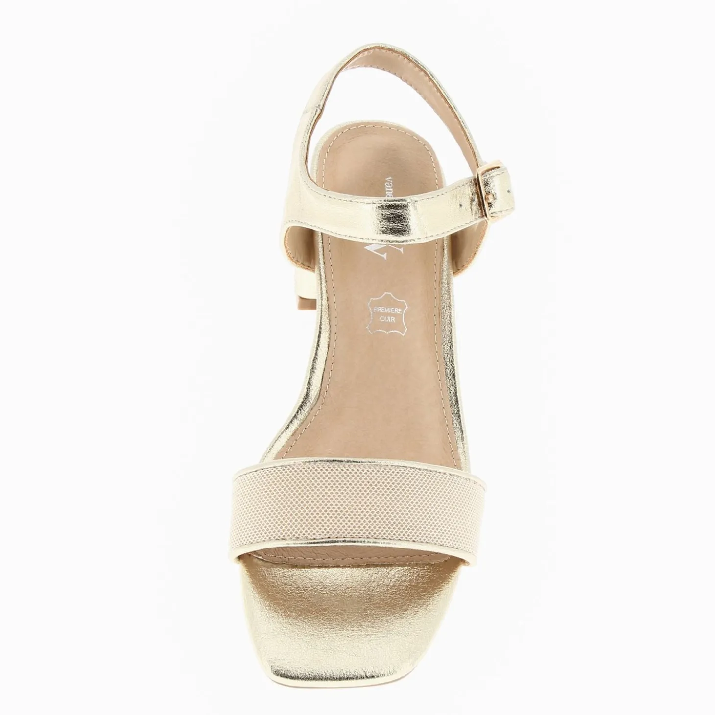 Sandales Veronica Or A Bride En Mesh Beige