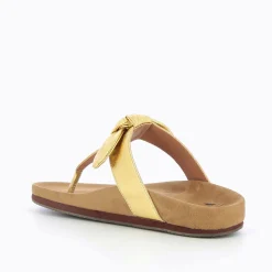Tongs Adeline Or A Noeud Decoratif